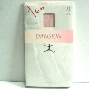 Danskin Child's Footed Tights Size L Style# 607 Theatrical Pink  Compression NEW